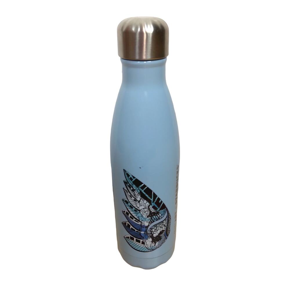 Starbucks 2018 Blue Wing bottle Kelsey Montague art